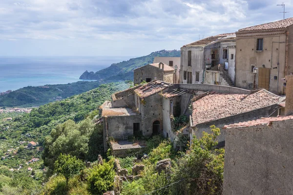 Savoca cidade na ilha da Sicília — Fotografia de Stock