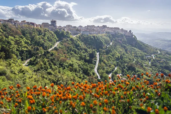 Enna on Sicily Island — 스톡 사진