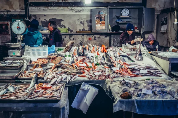 Mercado de peixe em Catania — Fotografia de Stock