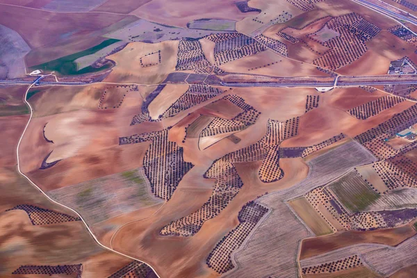 View from plane in Spain — Stock Photo, Image