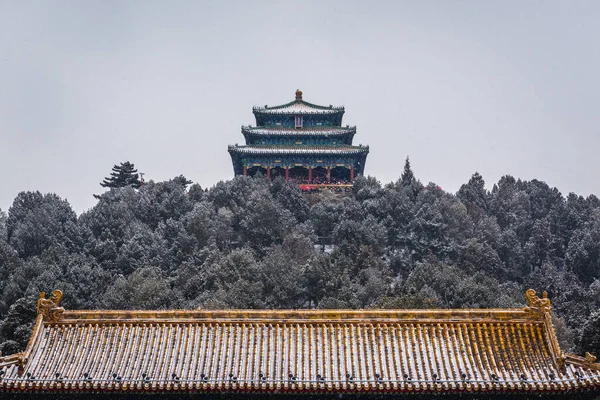 Everlasting Spring Pavilion Jingshan Park Beijing Capital City China — Stock Photo, Image