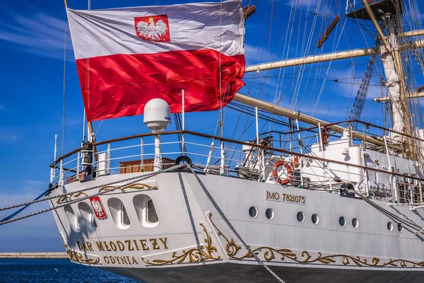 Gdynia Polônia Maio 2017 Presente Navio Treinamento Juventude Porto Gdynia — Fotografia de Stock