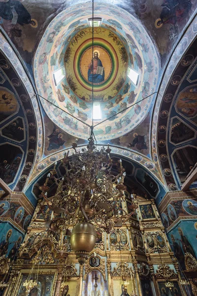 Cupola Della Chiesa Principale Nel Monastero Ortodosso Ciolanu Vicino Villaggi — Foto Stock
