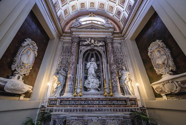 Interior Catedral Asunción Católica Romana Palermo Isla Sicilia Italia — Foto de Stock