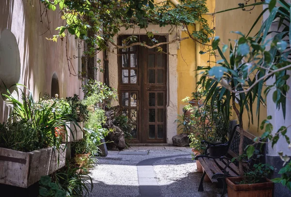 Rua Estreita Cidade Velha Catania Cidade Ilha Sicília Região Autônoma — Fotografia de Stock