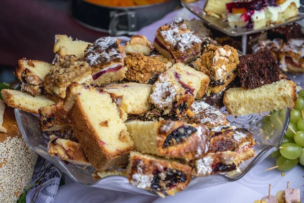 Variedades Torta Puesto Comida Durante Festival Anual Cosecha Polaco Llamado — Foto de Stock