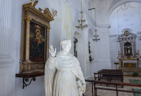 Interior Iglesia Católica Romana Alberto Dei Bianchi Erice Pequeña Ciudad — Foto de Stock