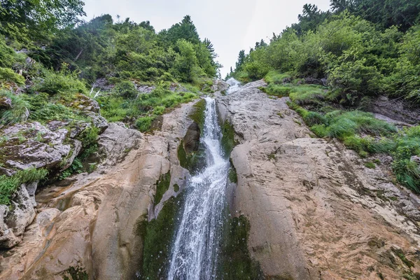 Cachoeira Cavalos Cailor Cascada Localizado Parque Nacional Rodna Rodna Montanhas — Fotografia de Stock