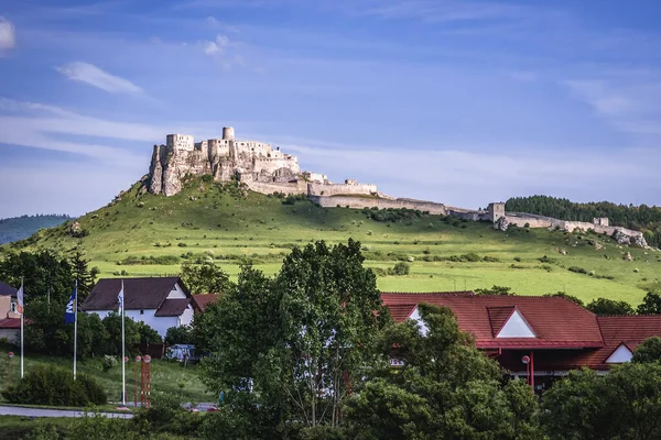 Spisske Podhradie Eslovaquia Mayo 2018 Ruinas Del Castillo Spis Cerca — Foto de Stock