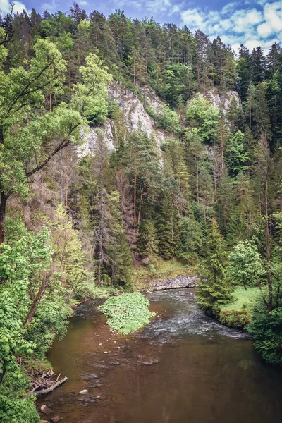 Hornad River Desde Trai Slovak Paradise Park Situado Montañas Minerales — Foto de Stock