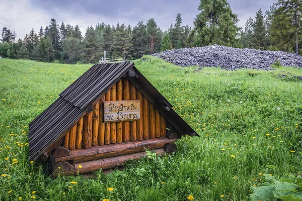 Bron Van Bruno Riviervulet Naast Overblijfselen Van Het Kartuizerklooster Het — Stockfoto