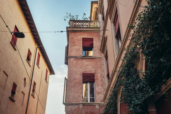 Жилые Здания Исторической Части Города Болонья Италия — стоковое фото