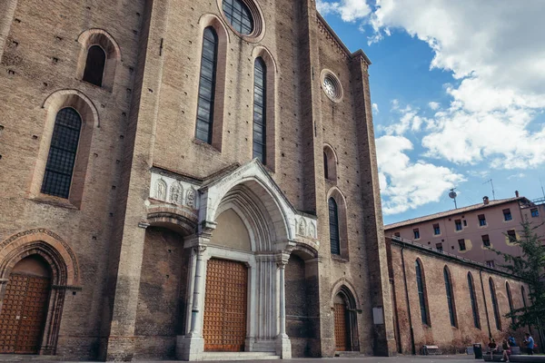 Болонья Италия Сентября 2019 Года Внешний Вид Фасада Базилики Святого — стоковое фото