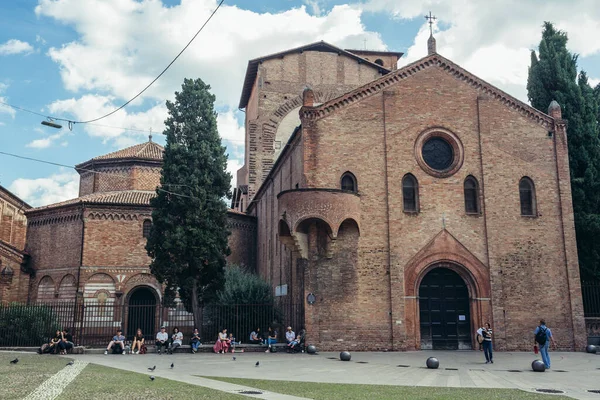 Bolonia Italia Septiembre 2019 Iglesias San Esteban Santo Sepluchre Situadas — Foto de Stock