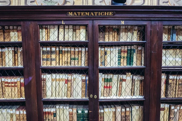 Bologna Italy September 2019 Books Municipal Library Located Archiginnasio One — Stock Photo, Image