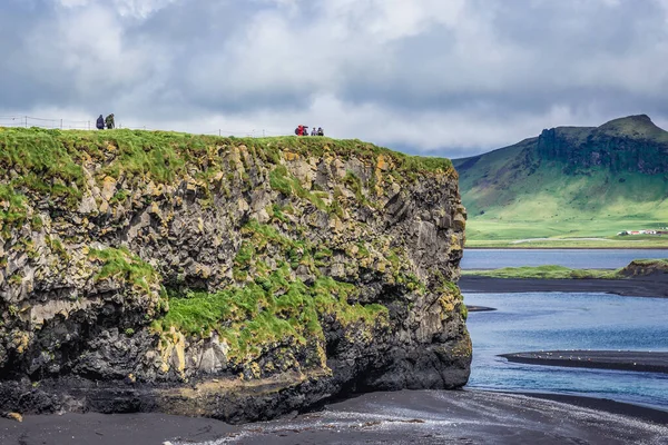 Dyrholaey Iceland June 2018 View Dyrholaey Cape Rocks Black Sands — Stock Photo, Image