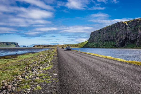 Dyrholaey Islândia Junho 2018 Road Dyrholaey Cape Anteriormente Conhecido Como — Fotografia de Stock