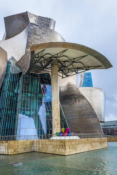 Bilbao Spain January 2019 Exterior View Famous Guggenheim Museum Bilbao — Stock Photo, Image