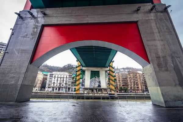 Bilbao Spagna Gennaio 2019 Ponte Salve Sull Estuario Bilbao Nella — Foto Stock