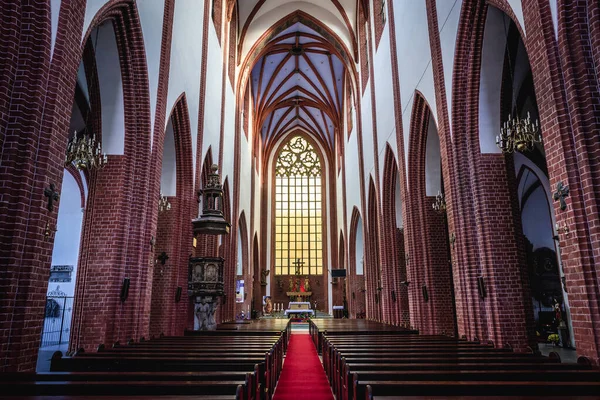 Wroclaw Polônia Dezembro 2019 Nave Principal Igreja Santa Maria Madalena — Fotografia de Stock