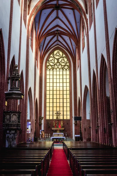 Wroclaw Polônia Dezembro 2019 Nave Principal Igreja Santa Maria Madalena — Fotografia de Stock