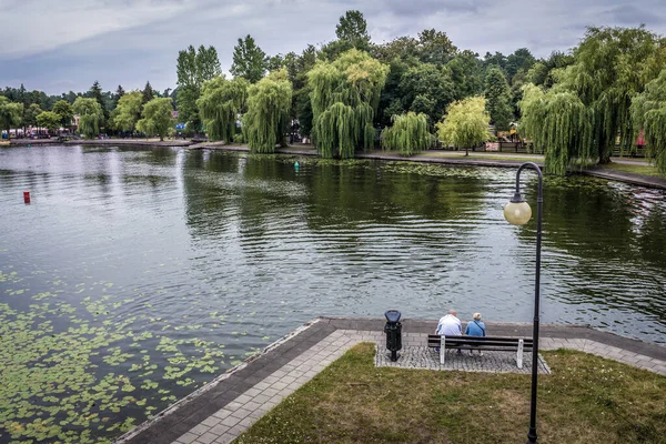 Augustow Polen Augustus 2019 Netta Rivier Augustow Podlasie Polen — Stockfoto