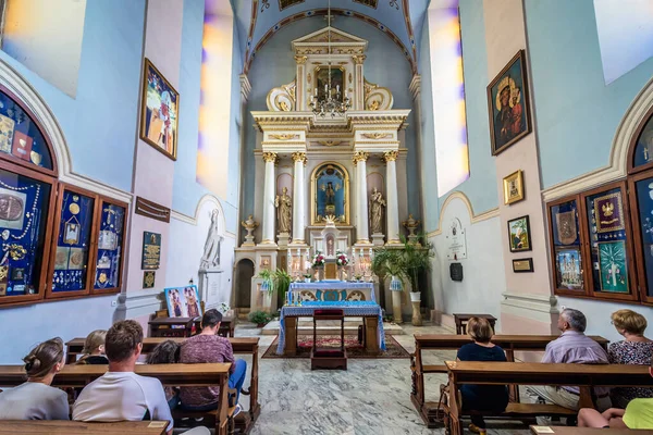 Sejny Polônia Agosto 2019 Capela Com Estátua Milagrosa Nossa Senhora — Fotografia de Stock