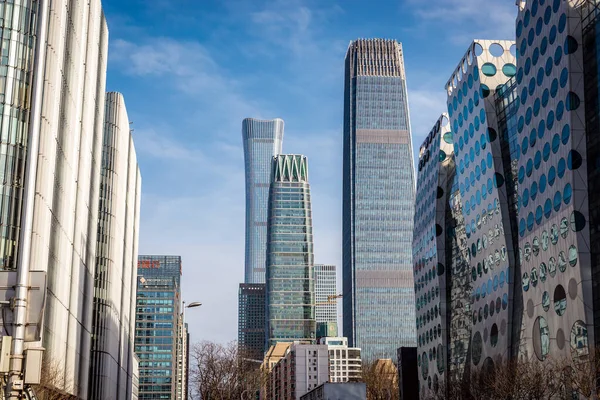Beijing China February 2019 Office Buildings Citic Tower Cbd Central — Stock Photo, Image