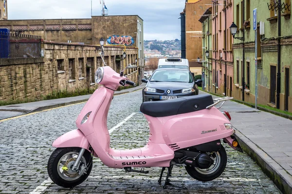 Gijon Spanien Januar 2019 Sumco Rommi Motorroller Historischen Teil Der — Stockfoto