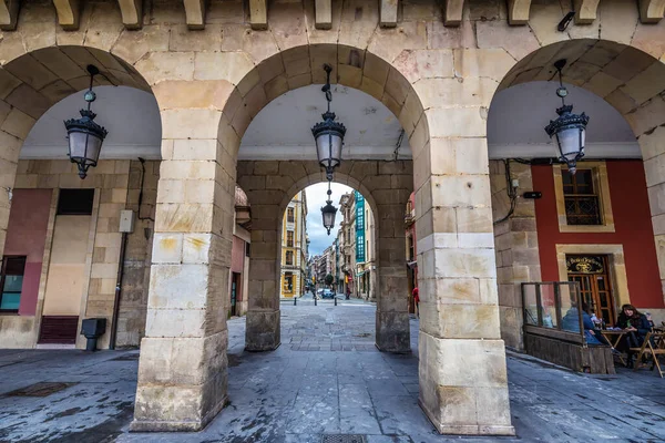 Gijon Spanje Januari 2019 San Bernardo Street Vanaf Main Square — Stockfoto