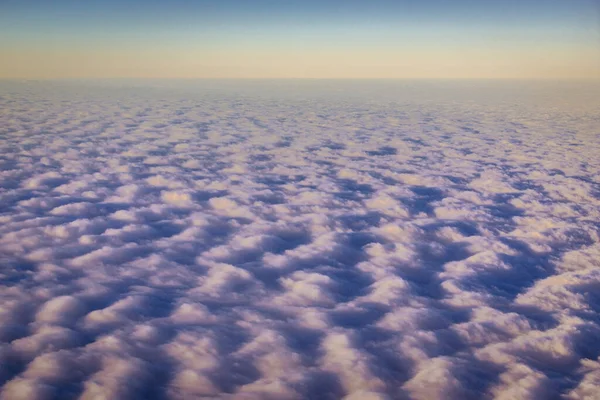 Felhőkép Személyszállító Repülőgép Ablakából — Stock Fotó
