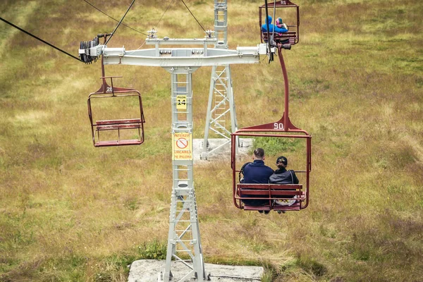 Borsa Romania July 2019 Cable Car Borsa Town Cascada Rodna — 图库照片