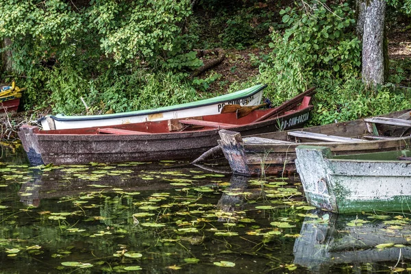 Слупи Польша Августа 2019 Года Лодки Вигристом Озере Национальном Парке — стоковое фото