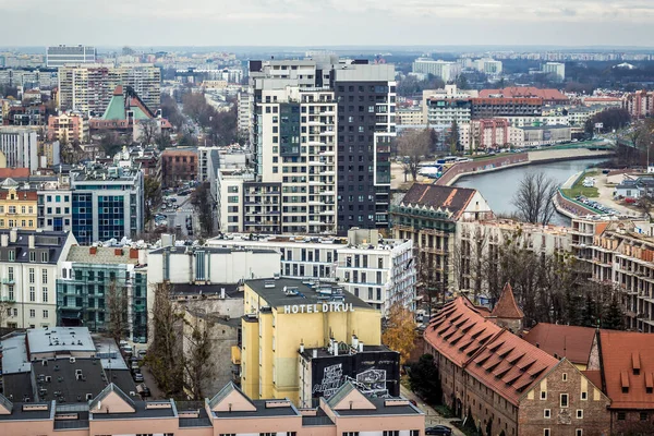 Wroclaw Πολωνία Δεκεμβρίου 2019 Θέα Από Τον Πύργο Της Εκκλησίας — Φωτογραφία Αρχείου