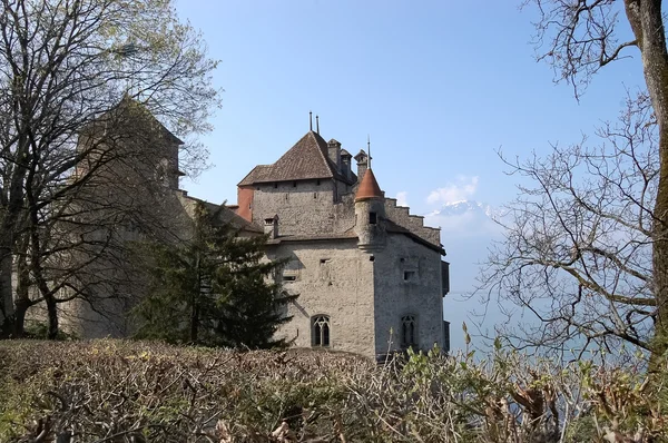 Vy av Chillon Castle. — Stockfoto