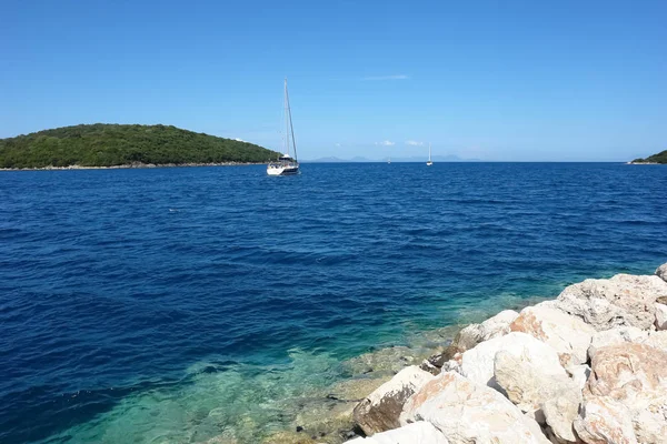 Gli yacht in Grecia . — Foto Stock