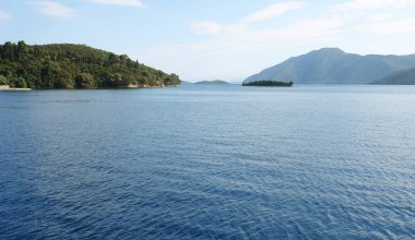 Ionian Sea Yunanistan Adaları.