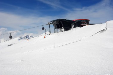 The lift-station on Chopok mountain. clipart