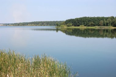 Panoramik nehir Ros, Ukrayna.