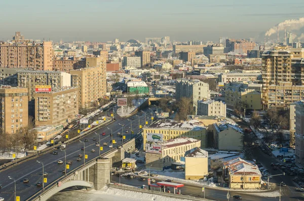 Moscou hiver vue de dessus — Photo
