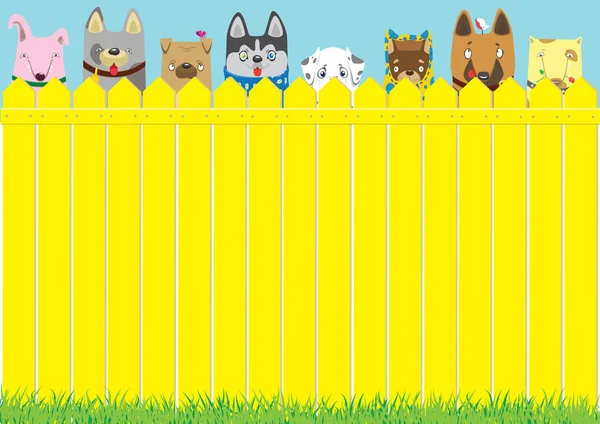 Lindo fondo mascotas — Vector de stock