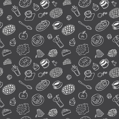 çizilmiş doodle tatlı