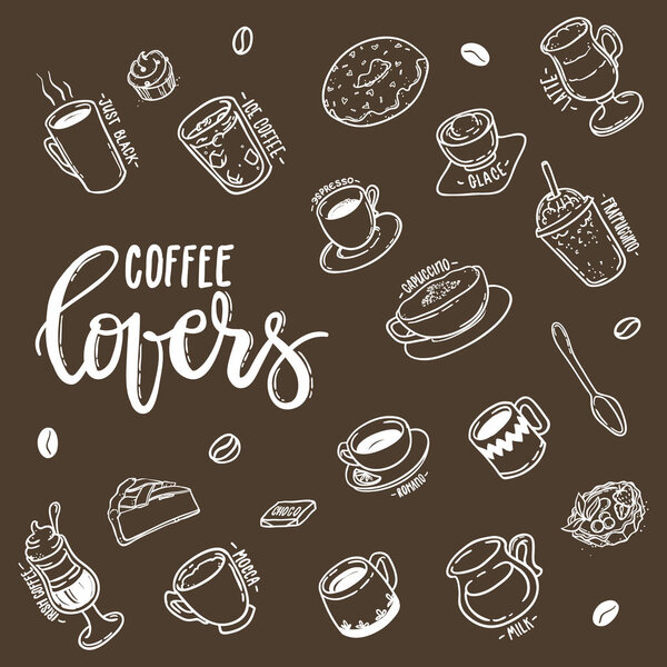 lettering Coffee Lovers