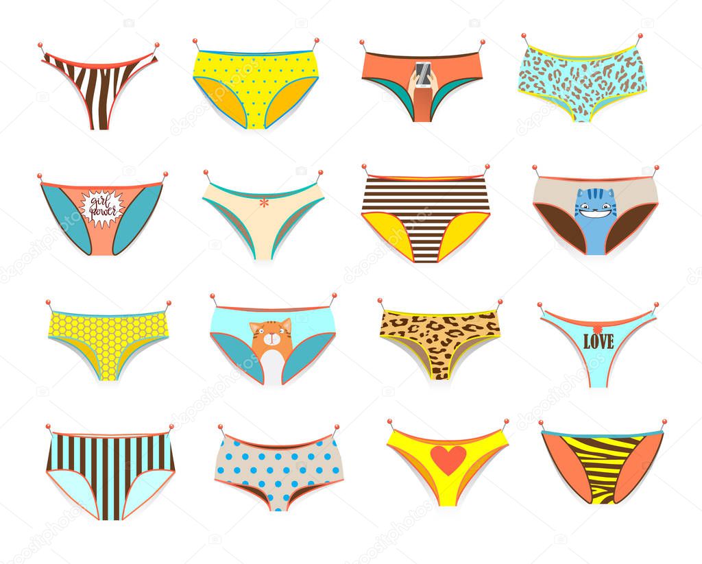 Funny female panties of different kinds