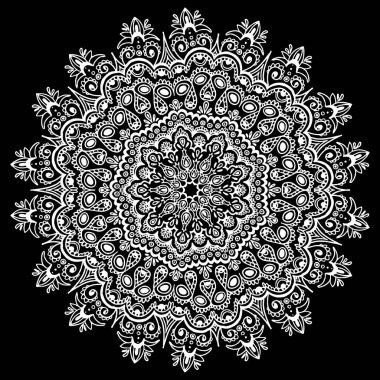 Oryantal seamless modeli. Vektör Arapça doku, beyaz çizgi adam