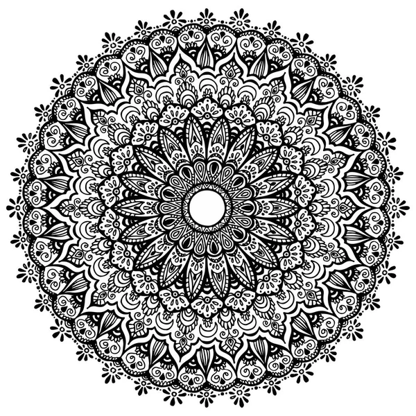 Mandala orientaliska mönster. Upprepa cirkeln vektorillustration, col — Stock vektor