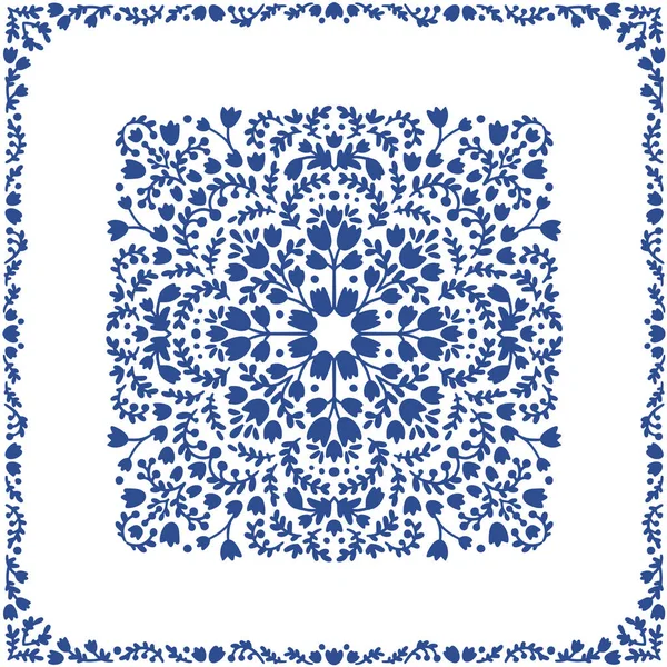 Красивый голубой платок — стоковый вектор
