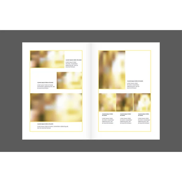 PHOTOBOOK concept lay-outs template. Leaflet cover presentatie een — Stockvector