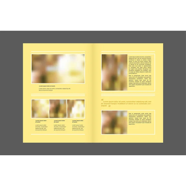 PHOTOBOOK concept lay-outs template. Leaflet cover presentatie een — Stockvector