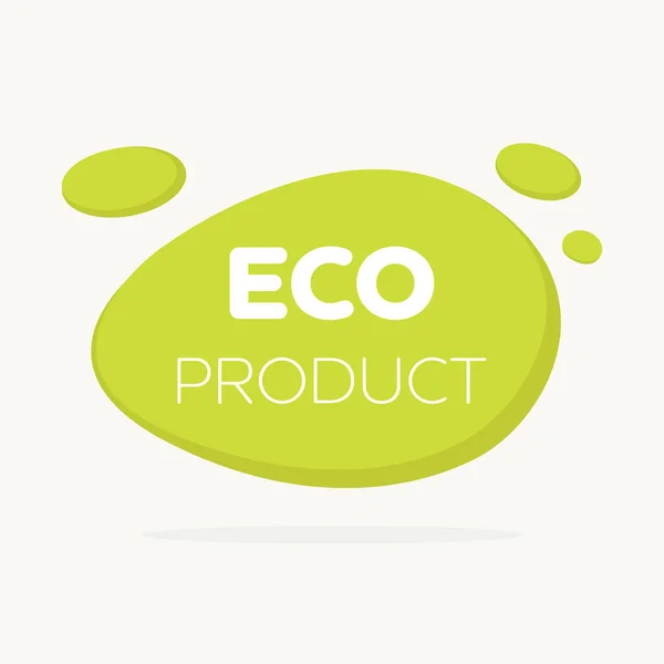 Öko-Symbol, Etikett. organische Tags. natürliches Produktelement. Flachbildschirm — Stockvektor